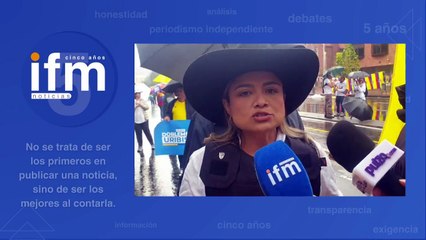 EN EXCLUSIVA: Lina Garrido indicó que defenderá la democrácia de Colombia durante marcha del 7A
