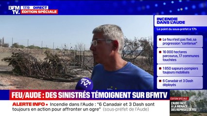 Incendie dans l'Aude: "J'ai perdu six voitures", David, sinistré, témoigne après le passage des flammes