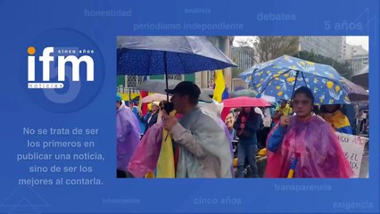 Avance de la marcha del 7 de agosto en Bogotá
