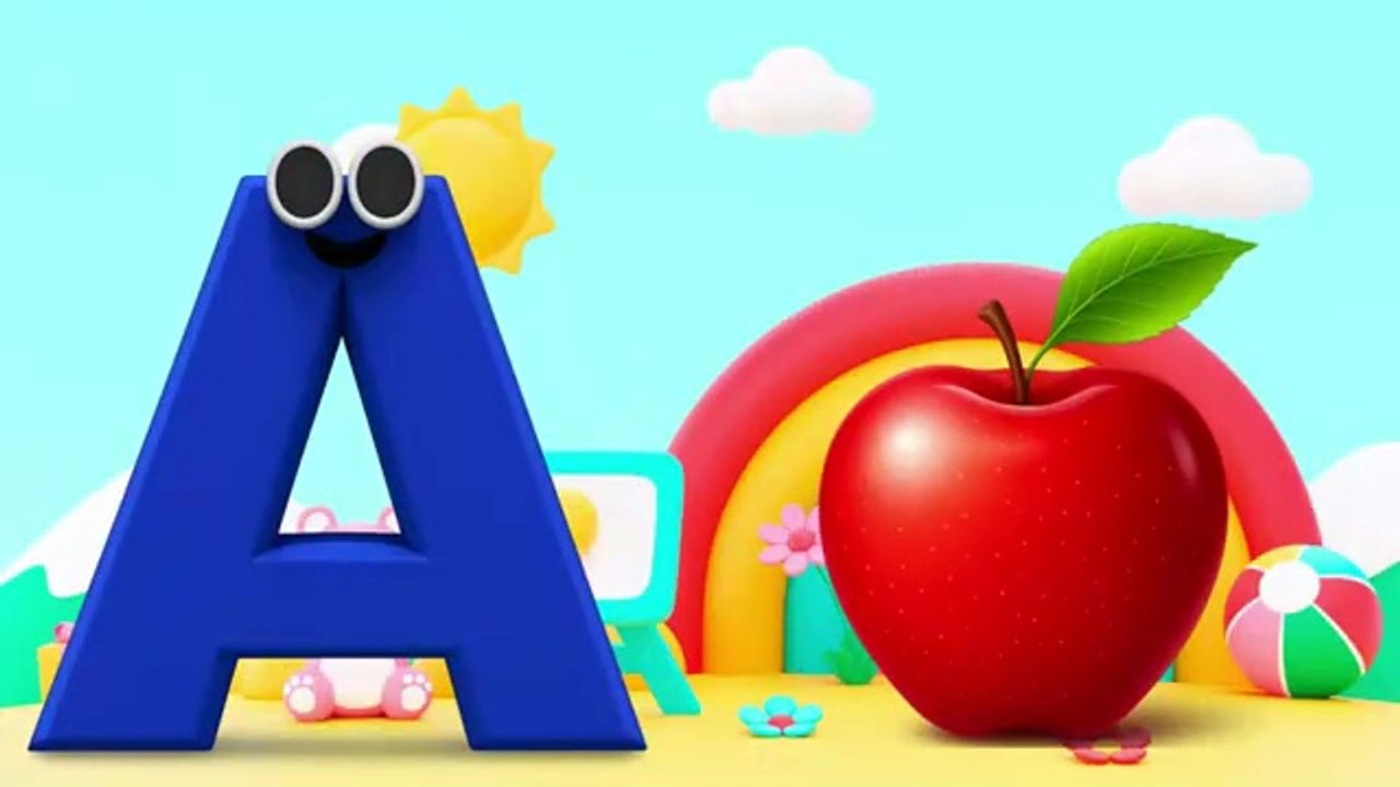 Learn The ABC Phonic Song with APPLE as Your First Lesson-ABC Songs, ABCD, Nursery Rhymes, Baby Song