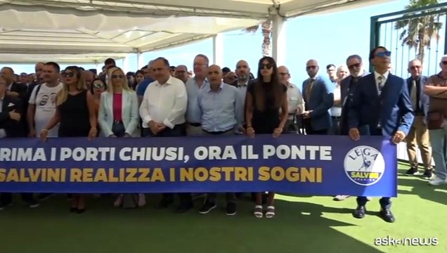 Salvini a Villa San Giovanni: Non dite qualora! Ponte Stretto si farà