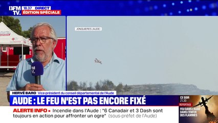 Incendie dans l'Aude: "La quasi-totalité de la récolte est anéantie", confie Hervé Bard, vice-président du conseil départemental de l'Aude