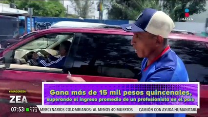 Así fue el día de Atalo como limpiador de autos de semáforo | Noticias con Zea