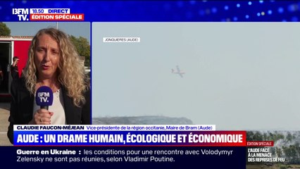 Incendie dans l'Aude: "Le changement climatique ce n'est pas une opinion", affirme Claudie Faucon-Méjean, vice-présidente de la région Occitanie