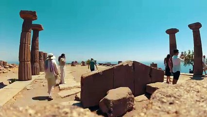 Exploring Ancient Temple Ruins by the Sea - 4K