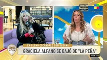 Graciela Alfano se bajó de La peña de Morfi 2