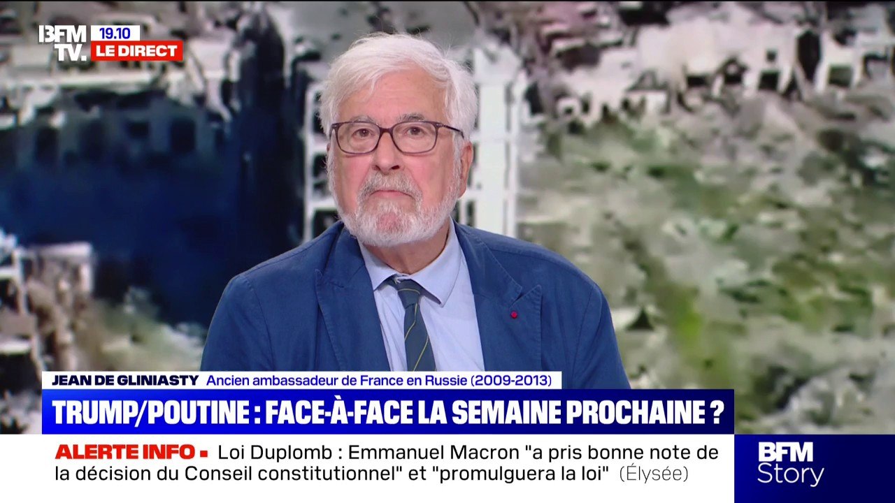 Guerre en Ukraine: Jean de Gliniasty, ancien ambassadeur de France en Russie, estime que Vladimir Poutine "peut accepter" de rencontrer Volodymyr Zelensky