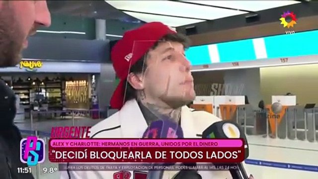 Alex Caniggia habló de la guerra con su hermana Charlotte por Melody Luz y confirmó hace cuánto no se hablan