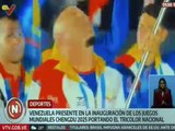 China | Venezuela ondeó el tricolor nacional en la inauguración de los Juegos Mundiales Chengdú 2025