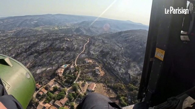 Incendie dans l'Aude : des paysages calcinés à perte de vue