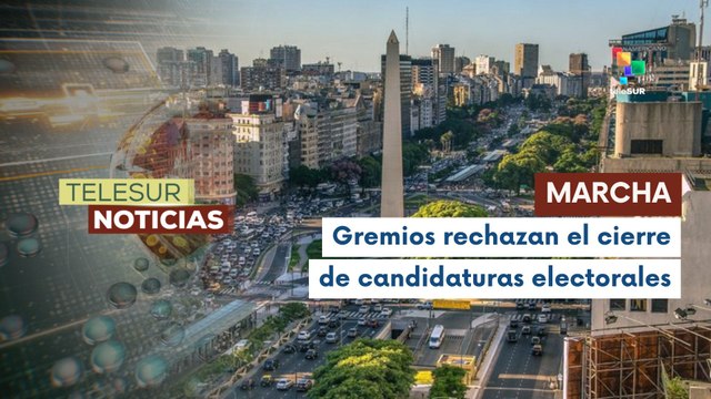 Argentinos se movilizan en rechazo a políticas de Milei