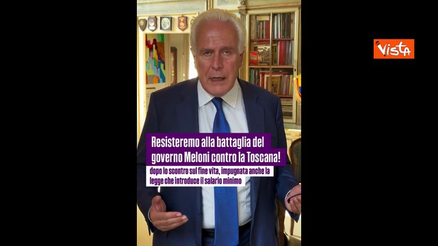 Giani: Meloni impugna nostra legge salario minimo, anche dignità del lavoro turba sua sensibilità