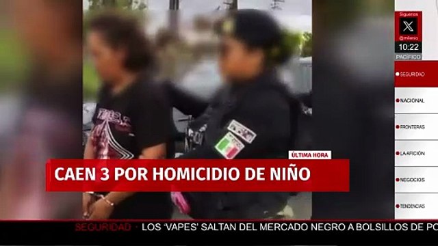 Capturan a tres implicados en el homicidio de menor en Edomex