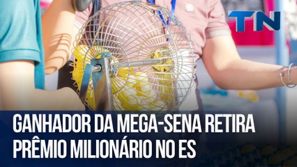 Ganhador da Mega-Sena retira prêmio milionário no ES