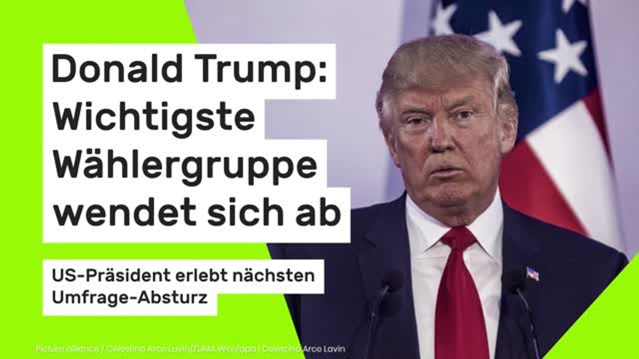 Donald Trump erlebt nächsten Umfrage-Absturz