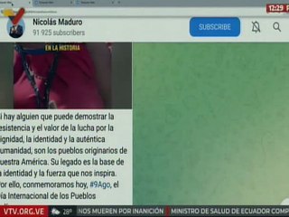 Jefe de Estado conmemoró el Día Internacional de los Pueblos Indígenas