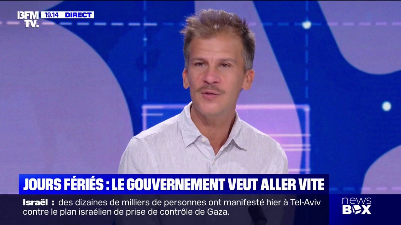 Jours fériés en moins: "On va pas être loin du gilet-jaune puissance 100, si jamais ça arrive", lance Gaspard Gantzer, ancien conseiller de François Hollande