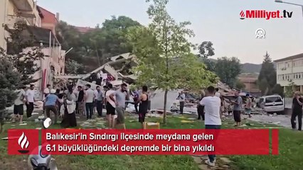 Balıkesir'de 6.1 büyüklüğünde deprem meydana geldi