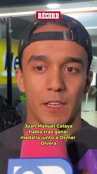 Juan Manuel Celaya expresa su alegría y satisfacción tras ganar otra medalla junto a Osmar Olvera