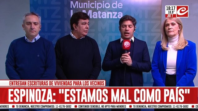 Axel Kicillof: El laburante tiene miedo a perder el trabajo