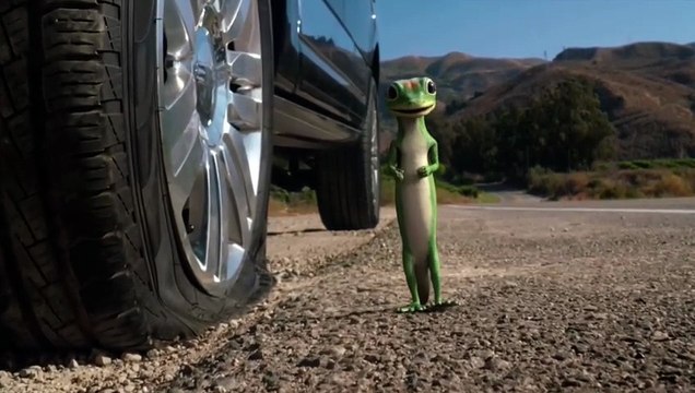 GEICO Emergency Roadside Service The Gecko Has A Flat Tire (2012/21)