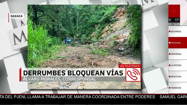 Lluvias por la tormenta tropical 'Ivo' dejan severas afectaciones en Oaxaca