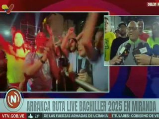 Jóvenes mirandinos disfrutan por todo lo alto de la Ruta Live del Bachiller 2025