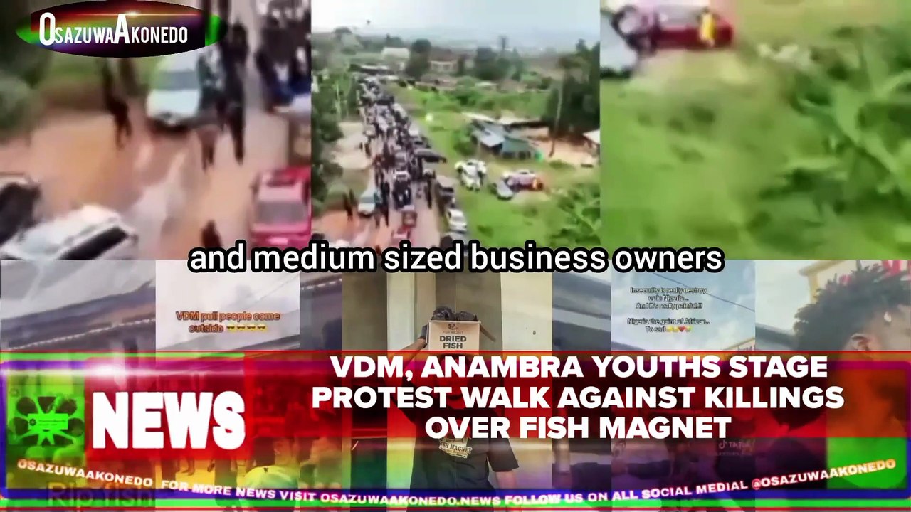 VDM, Anambra Youths Stage Protest Walk Against Killings Over Fish Magnet