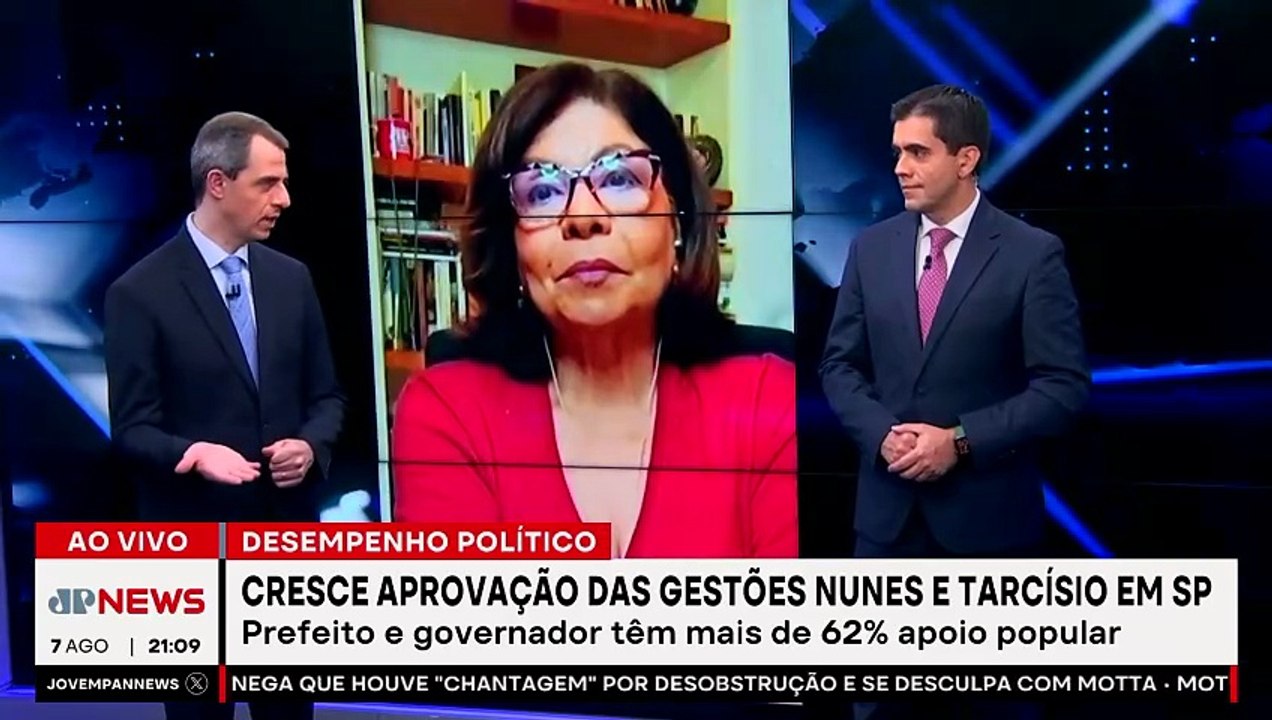 Cresce aprovação da gestão de Nunes e Tarcísio em São Paulo