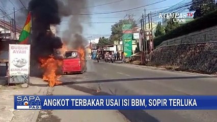 Panik! Angkot di Sukabumi Tiba-Tiba Terbakar usai Isi BBM | SAPA PAGI