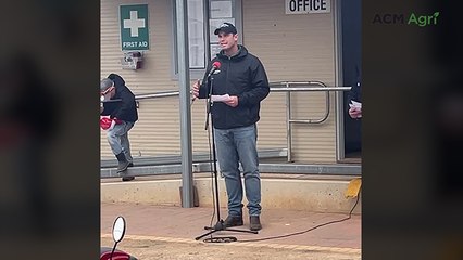 AFL football great Tom Hawkins at Mallee Machinery Field Days