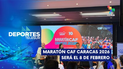 Se anunció la fecha del maratón CAF Caracas 2026 DEPORTES TELESUR 07-08-2025