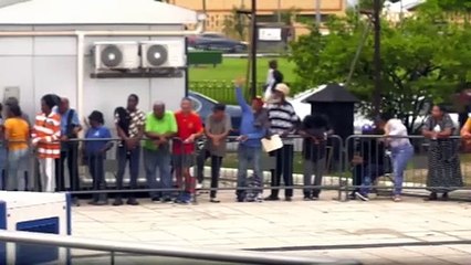 DAY ONE OF USNS COMFORT IN T&T