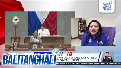 Panayam kay Rep. Gerville Luistro, Member, House prosecution | Balitanghali