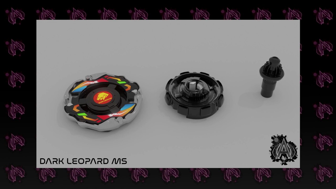 SpeedModeling | Dark Leopard MS | Beyblade X | Blender 3D #timelapse
