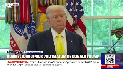 "Je suis déçu": l'ultimatum imposé par Donald Trump auprès de Vladimir Poutine pour qu'il accepte un cessez-le-feu en Ukraine atteint sa date butoir ce vendredi