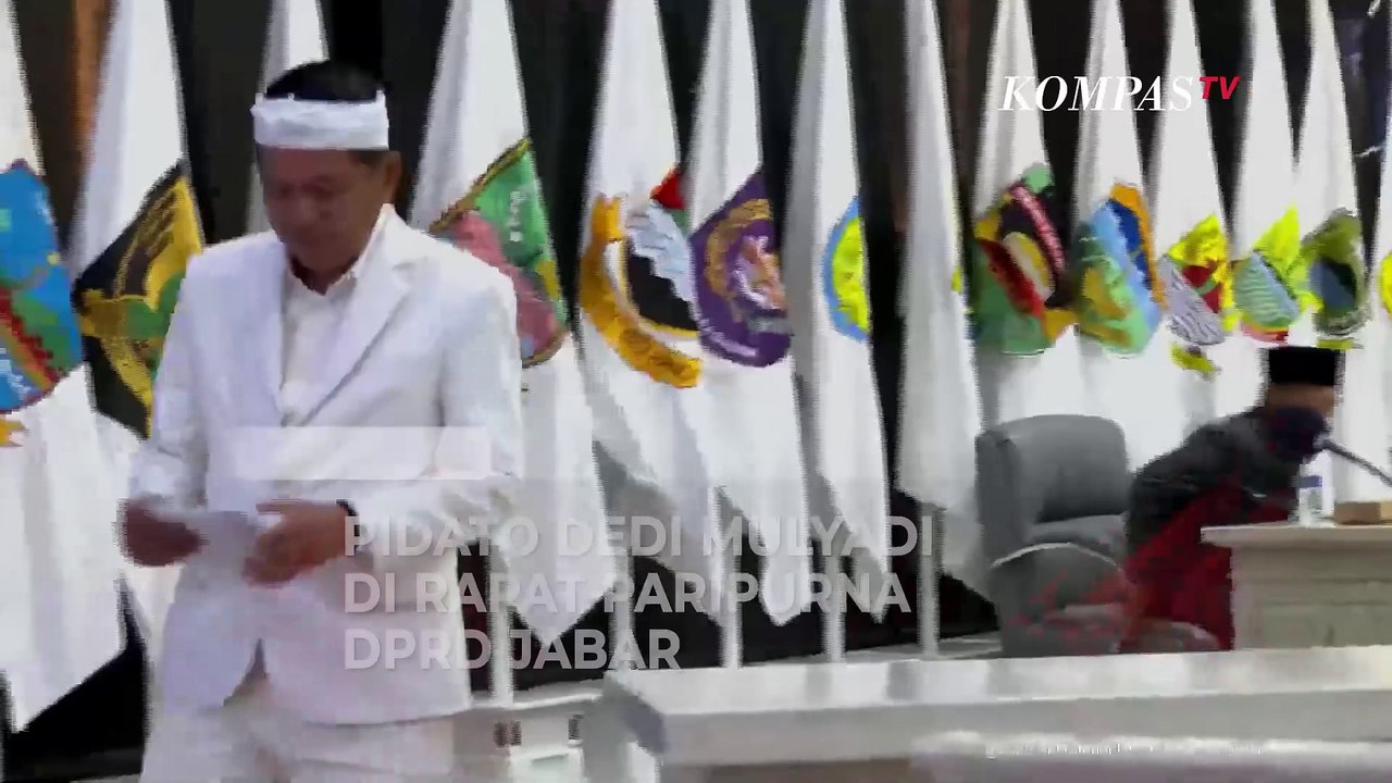 [FULL] Pidato Dedi Mulyadi di Rapat Paripurna DPRD Jabar: Singgung BPJS hingga Bobot Politik