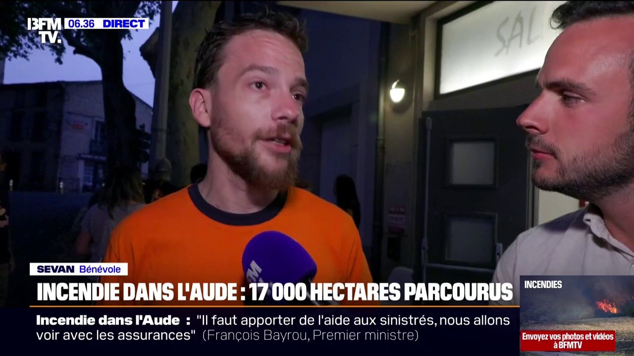 "On leur apporte entièrement nos cœurs et nos soutiens" : Sevan, bénévole, participe au ravitaillement en eau et en nourriture des pompiers