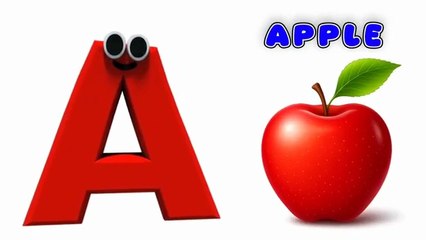 A is for Apple | ABC Phonics Song for Kids | Learn Alphabet with Fun Animation