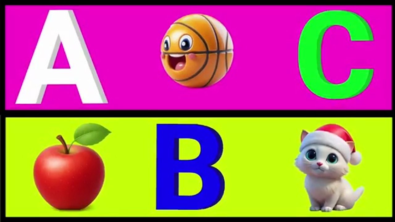 Alphabet Phonics Song – A for Apple | TWO Words per Letter with Sounds for Babies