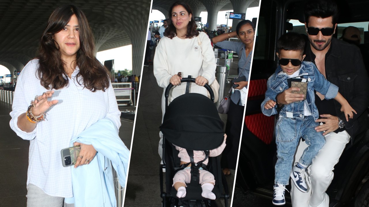 Shraddha Arya, Ekta Kapoor & Dheeraj Dhoopar Snapped In Style At The Mumbai Airport