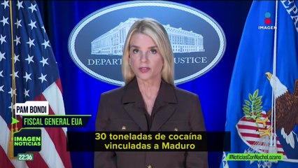 EUA aumenta la recompensa de 25 a 50 mdd por Nicolás Maduro
