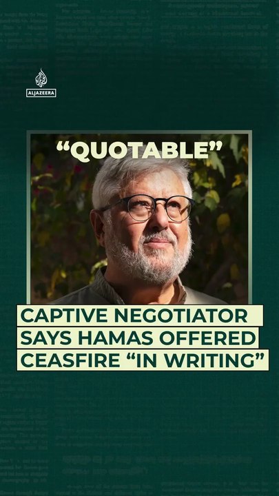 Israeli captive negotiator and activist Gershon Baskin says that as early as August 2024, Hamas offered a written ceasefire deal to end the war on Gaza and release all Israeli captives. #gaza #humanity