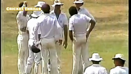 Guy De Alwis batting vs Australia at Kandy in 1983