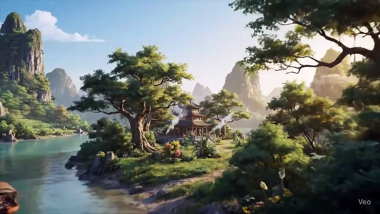 A peaceful mythical land