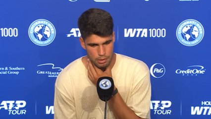 Cincinnati 2025 - Carlos Alcaraz : "Je suis très heureux de voir la rivalité que nous construisons avec Jannik Sinner"
