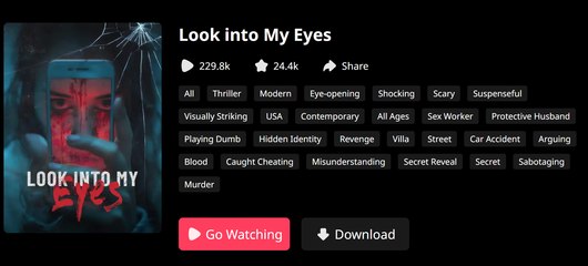 Look into My Eyes Full Movie - Reelshort