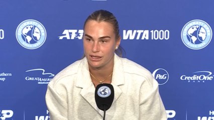 Cincinnati 2025 - Aryna Sabalenka : "J'ai appris des leçons difficiles cette année..."