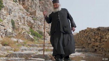Greek monk, last of two, an 'important part of island life'
