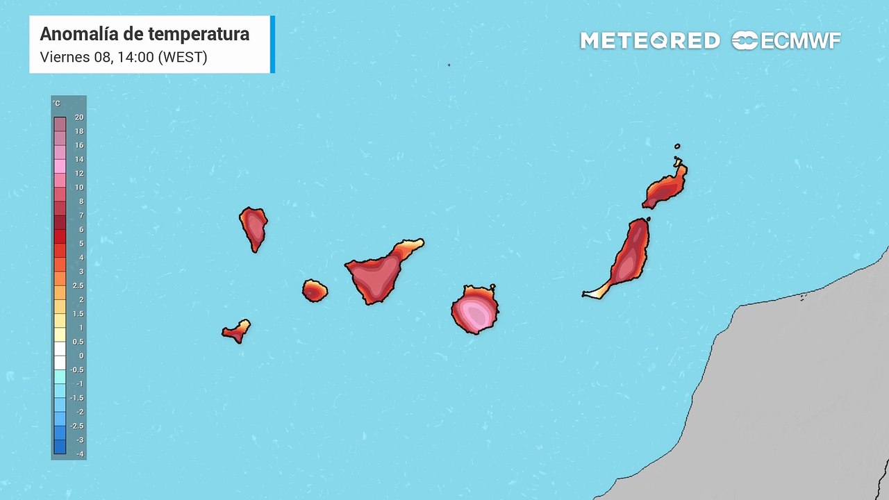 Fin de semana con temperaturas extremas en Canarias